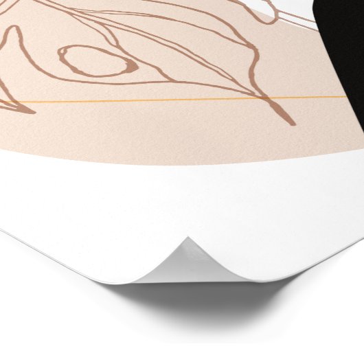 Jonge mooie afrikaanse amerikaanse vrouw poster (Hoek)