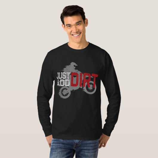 Jonge Motorcross boys Dirt Bike Dirtbike Kinder Di T-shirt (Voorkant volledig)