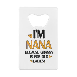 Jonge Nana Graphic Nana Clipart Design Oma Art Creditkaart Flessenopener