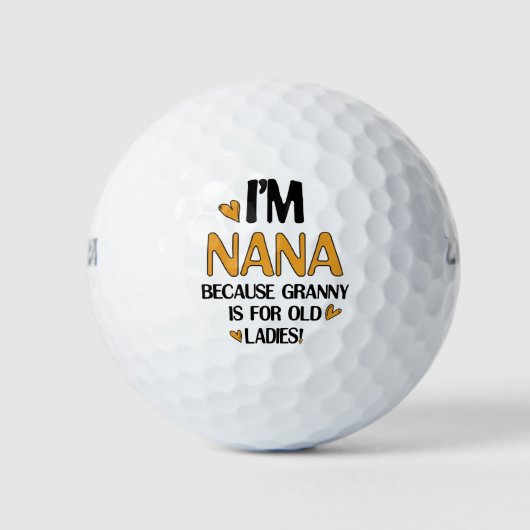 Jonge Nana Graphic Nana Clipart Design Oma Art Golfballen (Voorkant)