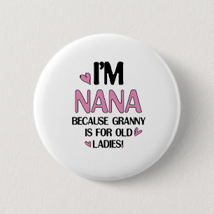 Jonge Nana Graphic Nana Clipart Design Oma Art Ronde Button 5,7 Cm