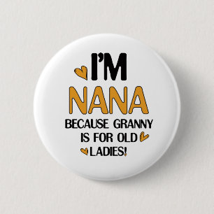 Jonge Nana Graphic Nana Clipart Design Oma Art Ronde Button 5,7 Cm