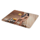 Jonge Native American poseert op houten muur Snijplank (Hoek)