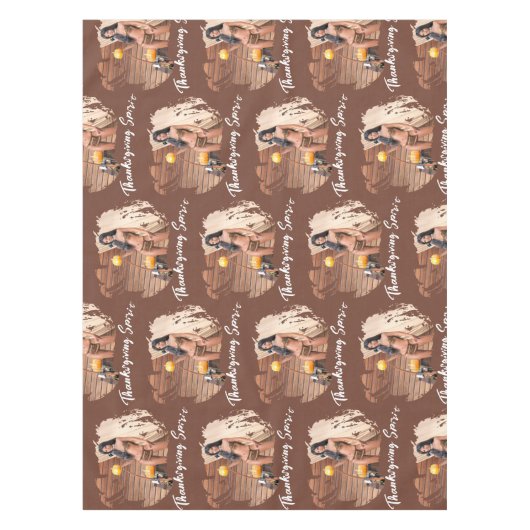 Jonge Native American poseert op houten muur Tafelkleed (Voorkant)