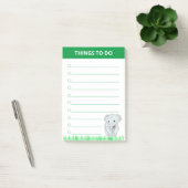 Jonge olifant op gras Planten Post-it® Notes (Kantoor)