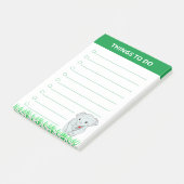 Jonge olifant op gras Planten Post-it® Notes (Schuin)