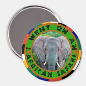 Jonge olifant safari magneet (Voorkant / Achterkant)