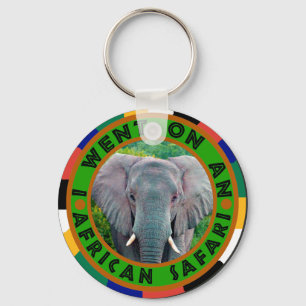 Jonge olifant safari sleutelhanger