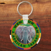 Jonge olifant safari sleutelhanger (Voorkant)