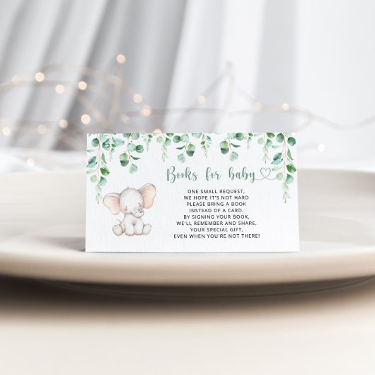 Jonge olifantenboeken voor de kaart van de baby-ka