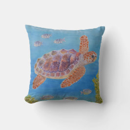 Jonge onechte karetschildpad kussen