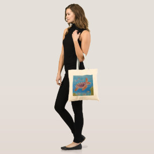 Jonge onechte karetschildpad tote bag