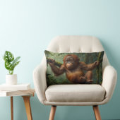 Jonge orang-oetan in een regenwoud kussen (Stoel)