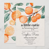 Jonge oranje meisje met een kleine broeduitnodigin (Voorkant / Achterkant)