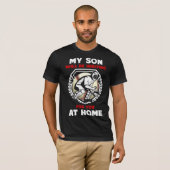 Jonge ouders van de Zoon van de Catcher van Baseba T-shirt (Voorkant volledig)