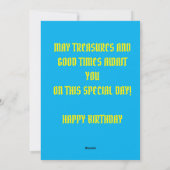 Jonge Pirate Boys Gepersonaliseerde Verjaardag Kaa Feestdagenkaart (Achterkant)