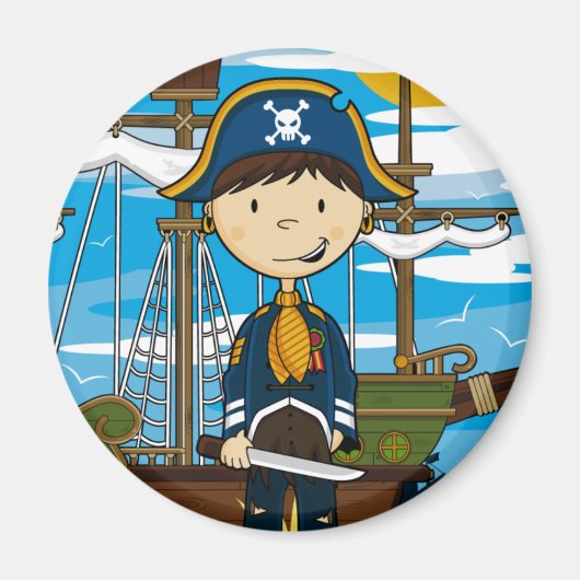 Jonge Pirate Captain Magnet (Voorkant)