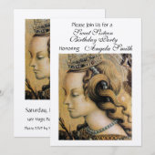 JONGE PRINCESS SWEET 16 PARTIJ Gold Metallic Kaart (Voorkant / Achterkant)