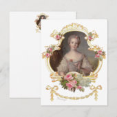 Jonge prinses Louise Marie van Frankrijk Mededelin Aankondiging (Voorkant / Achterkant)