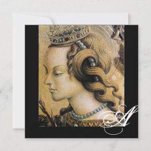 JONGE PRINSES ZOETE 16 FEESTJE Monogram Kaart