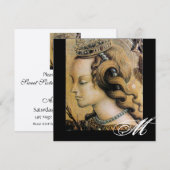 JONGE PRINSESS SWEET 16 FEESTJE Monogram Goud Kaart (Voorkant / Achterkant)