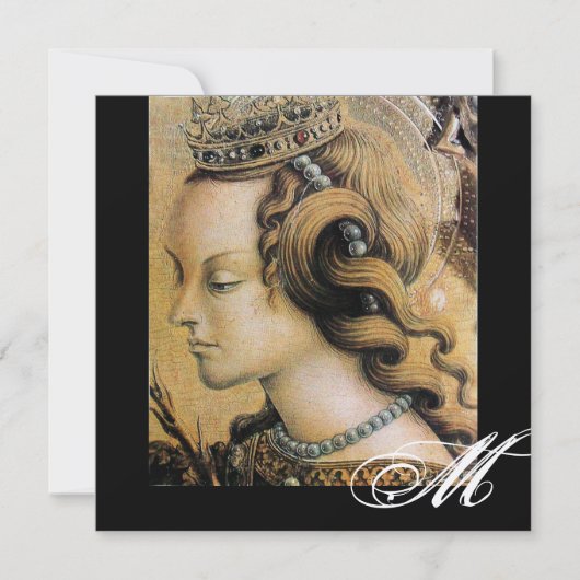 JONGE PRINSESS ZOETE 16 FEESTJE Monogram Goud Kaart (Voorkant)