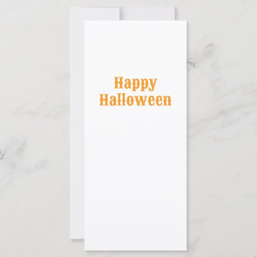 Jonge Redhead Demon met Pet Halloween Kaart (Achterkant)