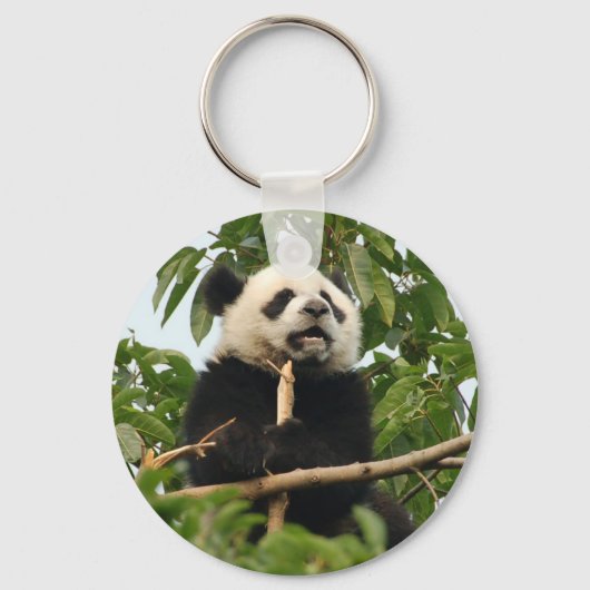 Jonge reuzenpanda - sleutelketen sleutelhanger (Voorkant)