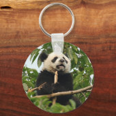 Jonge reuzenpanda - sleutelketen sleutelhanger (Voorkant)