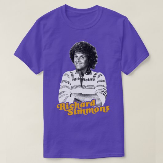 Jonge Richard Simmons Retro Fitness Icon Design T-shirt (Design voorkant)