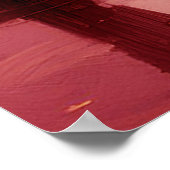 Jonge rode heks zit op kapotte pier poster (Hoek)