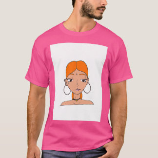 Jonge roodkopvrouw t-shirt