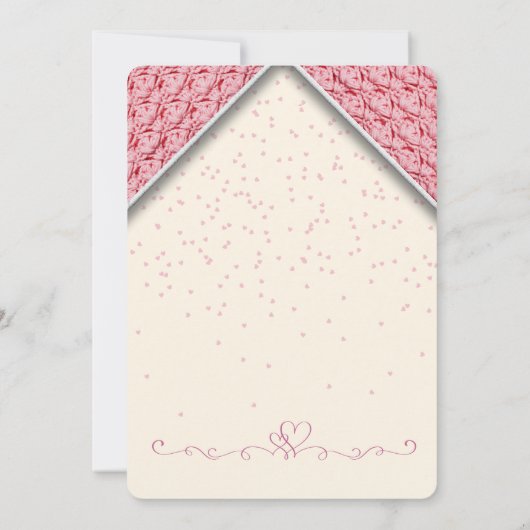 Jonge Roze Bloemen Tekst Bericht Verjaardag Kaart (Achterkant)