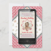 Jonge Roze Bloemen Tekst Bericht Verjaardag Kaart