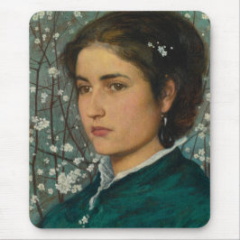 Jonge schoonheid (Elegante vrouw) (Vrouwelijk port Muismat