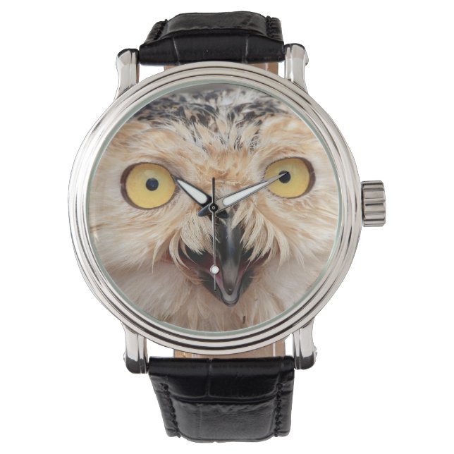 Jonge Sneeuwuil Waarneming Horloge (Voorkant)