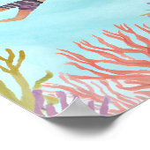 Jonge snorkelaar poster (Hoek)