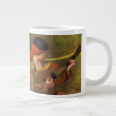 Jonge Spaanse vrouw met een gitaar van Pierre Reno Grote Koffiekop (Rechts)