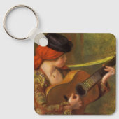 Jonge Spaanse vrouw met een gitaar van Pierre Reno Sleutelhanger (Voorkant)