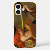 Jonge Spaanse vrouw met gitaar van Pierre Renoir Case-Mate iPhone Case (Achterkant)