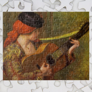 Jonge Spaanse vrouw met gitaar van Pierre Renoir Legpuzzel