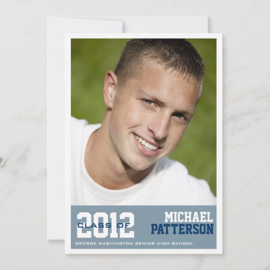 Jonge Sportman Fotogradatie Partij Uitnodiging Bla (Voorkant)