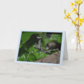 Jonge sprinkhaan bidsprinkhaan Verjaardag kung fu Kaart (Gele Bloem)