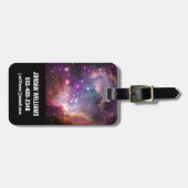 Jonge sterren in de kleine Magelhaense wolk. Bagagelabel (Voorkant horizontaal)