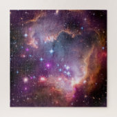 Jonge sterren in de kleine Magelhaense wolk. Legpuzzel (Verticaal)