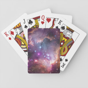 Jonge sterren in de kleine Magelhaense wolk. Pokerkaarten