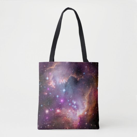 Jonge sterren in de kleine Magelhaense wolk. Tote Bag (Voorkant)