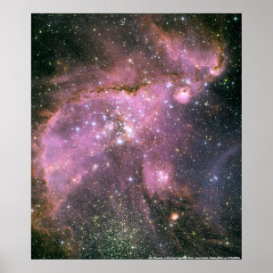Jonge sterren in de kleine magellanische wolk poster