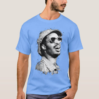 Jonge Stevie Wonder in Abstracte kunst T-shirt