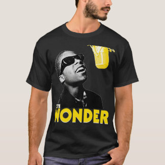 Jonge Stevie Wonder Retro RB Zanger Tribute T-shirt